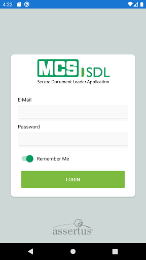 Android application MCS SDL screenshort