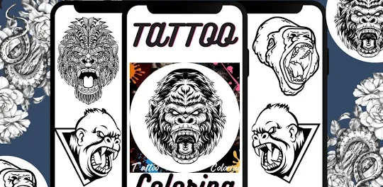 Tattoo Kong Beast Coloring