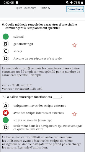 QCM JAVASCRIPT / JQUERY Entrai Screen 3