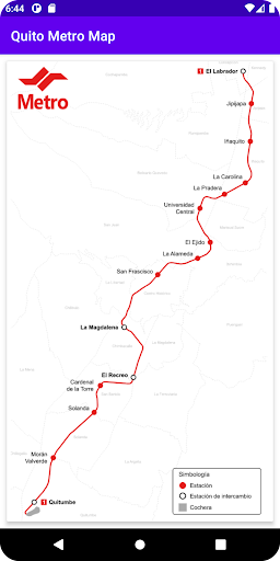 Quito Metro Map Screen 2