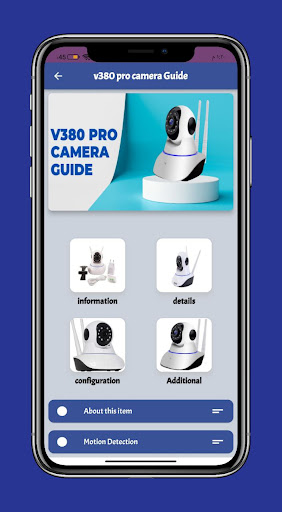 Android application v380 pro camera Guide screenshort
