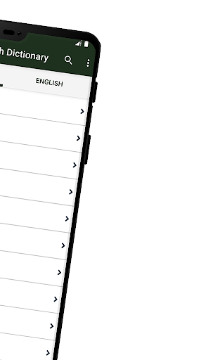 Portuguese English Dictionary Screen 2