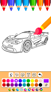 Car Coloring Book Game