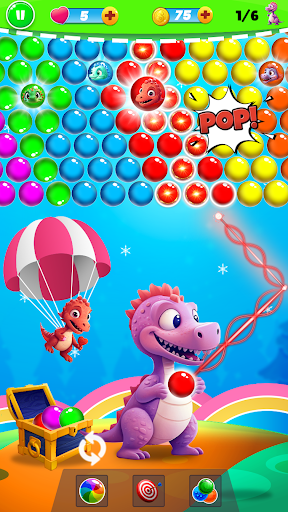 Dinos Rescue : Aim Bubbles Pop Screenshot