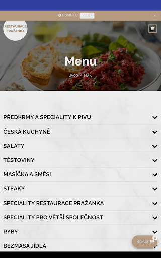 Restaurace Pražanka Screen 3