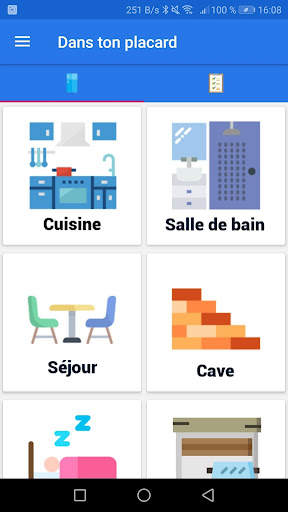Android application Dans ton placard screenshort