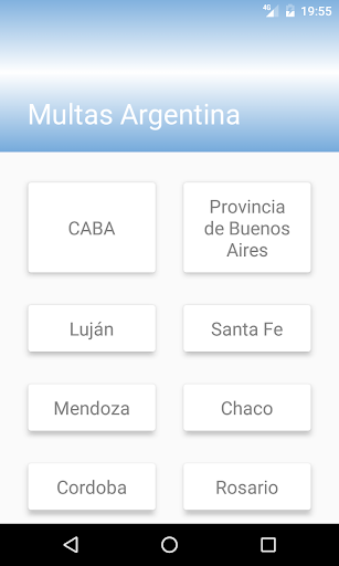 Android application Multas de tránsito Argentina screenshort
