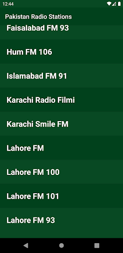 Pakistan Radio Stations Screen 2