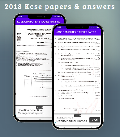Kcse 2018: past papers. Screen 3