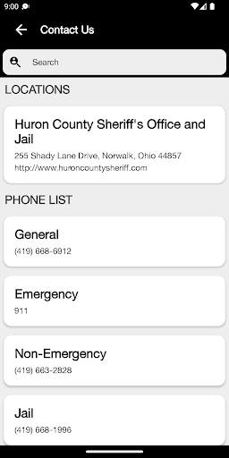Huron County Sheriff Ohio Screen 3