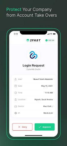 2FAST Authenticator Screen 2