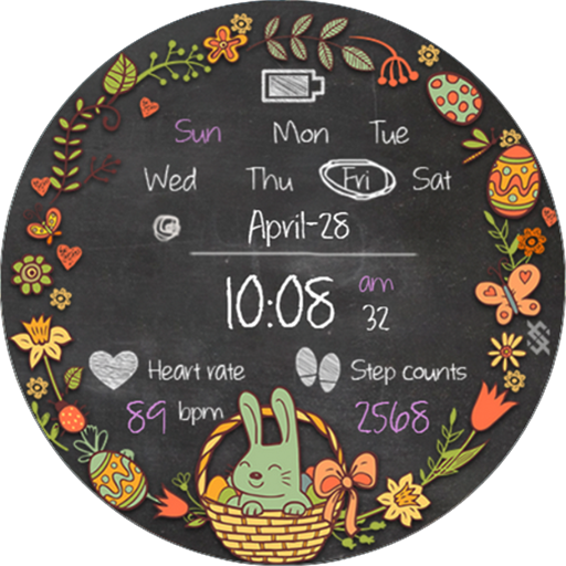 BFF25- Easter day Eggs & Bunny