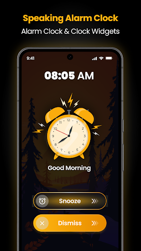 Android application Speaking Alarm Clock Widgets screenshort