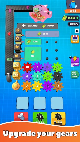 Gear Clicker 5.0.8 APK + Mod (Unlimited money) for Android