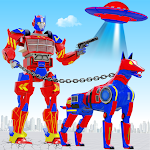 Cover Image of Télécharger Transformation de voiture robot chien policier  APK