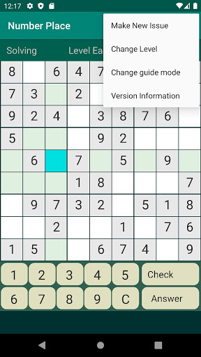 Number Place Screen 3