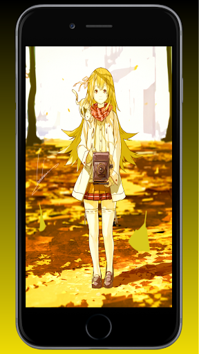 yellow anime wallpaper