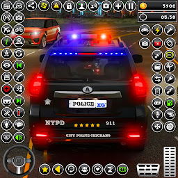 Gambar ikon Pak polisi Super Mobil Parkir