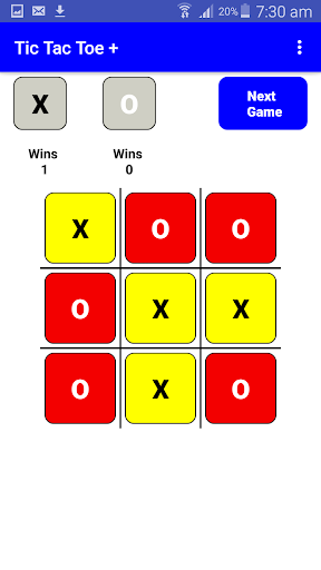 Tic Tac Toe / Tic Tac Draw Screen 2