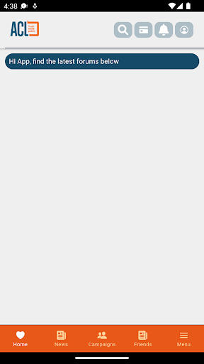 Android application MyACL screenshort