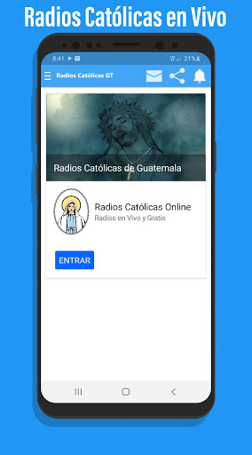 Android application Radios Católicas de Guatemala screenshort