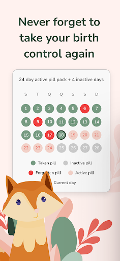 Android application Pill Time: Birth Control screenshort