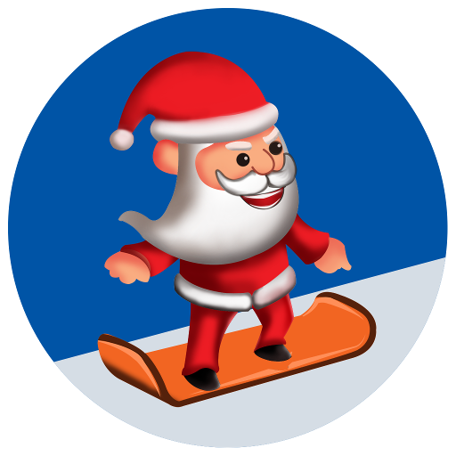 Santa Skater Jump  Icon