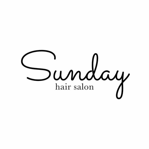 Sunday hair salon logo