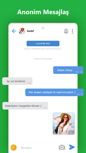 Android application Ribony - Anonim Chat & Sohbet screenshort