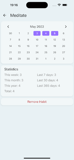 Habit Tracker Screen 2