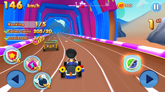 Super Vir the Robot :Kart Race screenshots 1