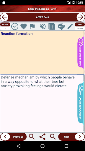 Android application ASWB Exam Prep Flashcards screenshort