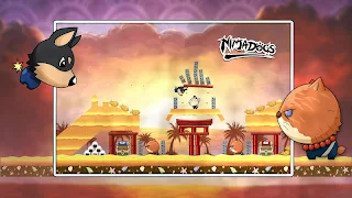 Ninja Dogs: Slingshot Shooter - Screenshot 2