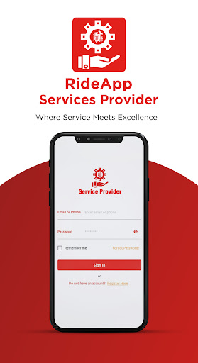 RideApp Service Provider