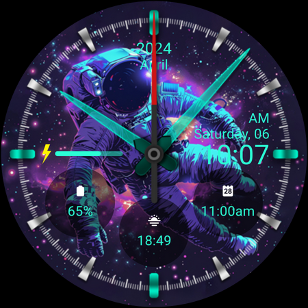 ART028 Astronaut Watch Face screenshot 25