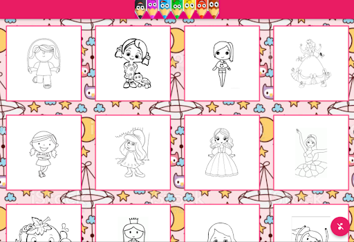 Girls Princess Coloring Book
