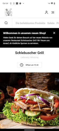 Android application Schlebuscher Grill screenshort