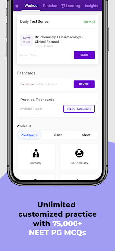 Android application Pre PG: Clinical NEET PG NExT screenshort