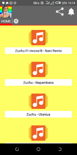 ZUCHU ALL SONGS Screen 2