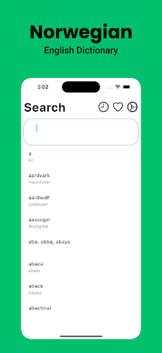 Android application Norwegian Dictionary English screenshort