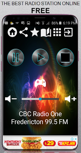 Android application CBC Radio One Fredericton 99.5 screenshort