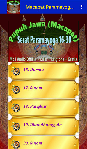 Pupuh Jawa Paramayoga 16-30 Screen 3