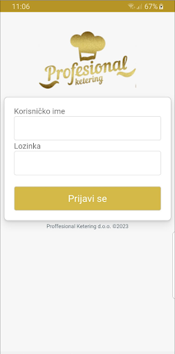 Android application PK - Ketering screenshort
