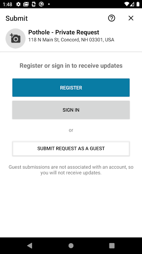 Screenshot of MyConcordNH