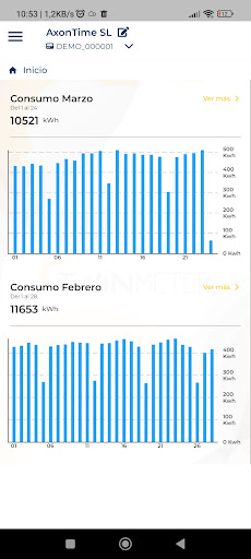 Android application Twinmeter screenshort