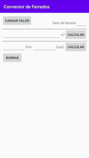 Android application Ferrados converter screenshort