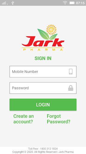 Android application Jark Pharma screenshort