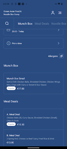 Ocean Asian Food & Noodle Box Screen 3