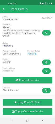 Twende Driver (Taxi) Screen 2