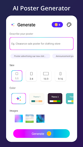 Screenshot of Poster Maker AI Flyer maker